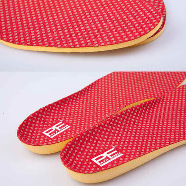 Soft PU Massage Shoe Insoles Red Breathable Insole
