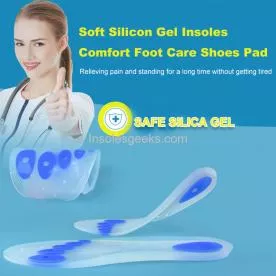 Soft Silicon Gel insoles Comfort Foot Care Shoes Pad