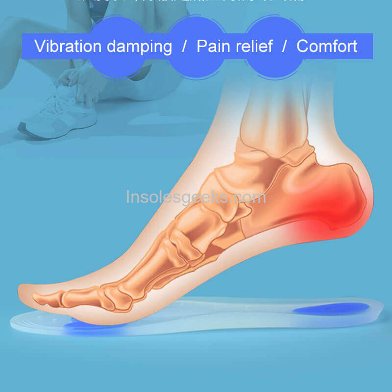 Soft Silicon Gel insoles Comfort Foot Care Shoes Pad