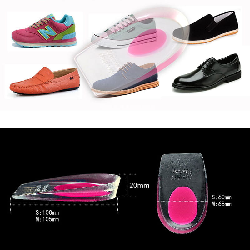 Comfort Heel Cup Shoes Pad Soft Gel Insole
