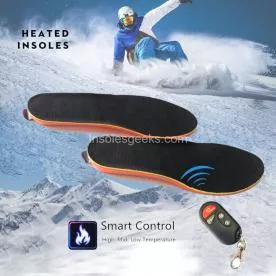 Rechargeable Heated Insoles For Men / Women With Remote