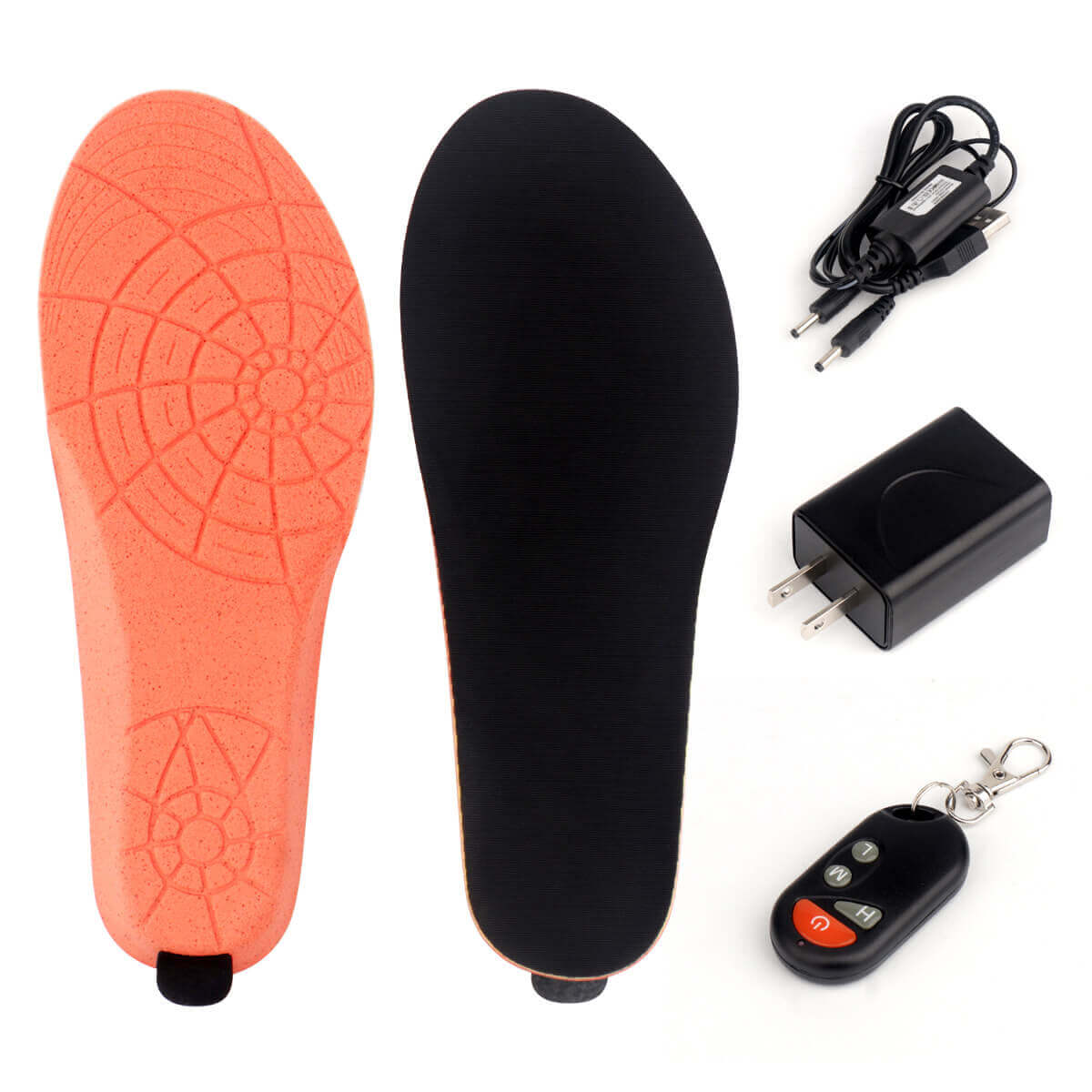 Rechargeable Heated Insoles For Men / Women With Remote