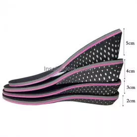 3CM 5CM Fashion Invisible Increased Pad Height Shoes Insoles for Women