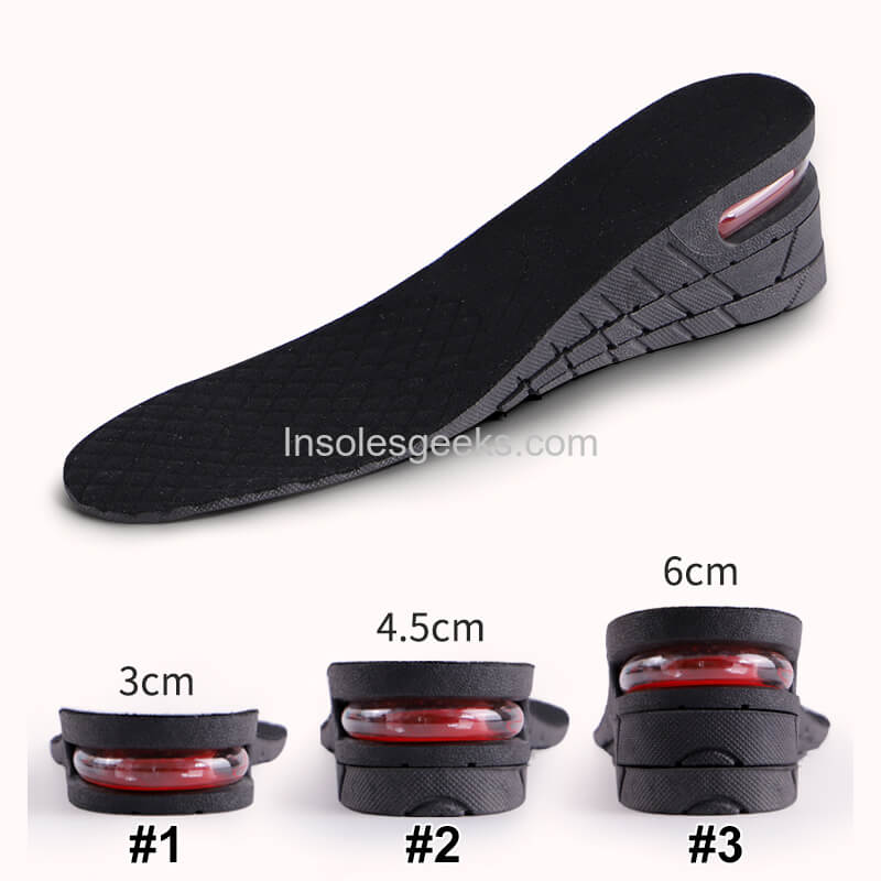 3 4.5 6CM High Heel Inserts Air Cushion Height Insoles