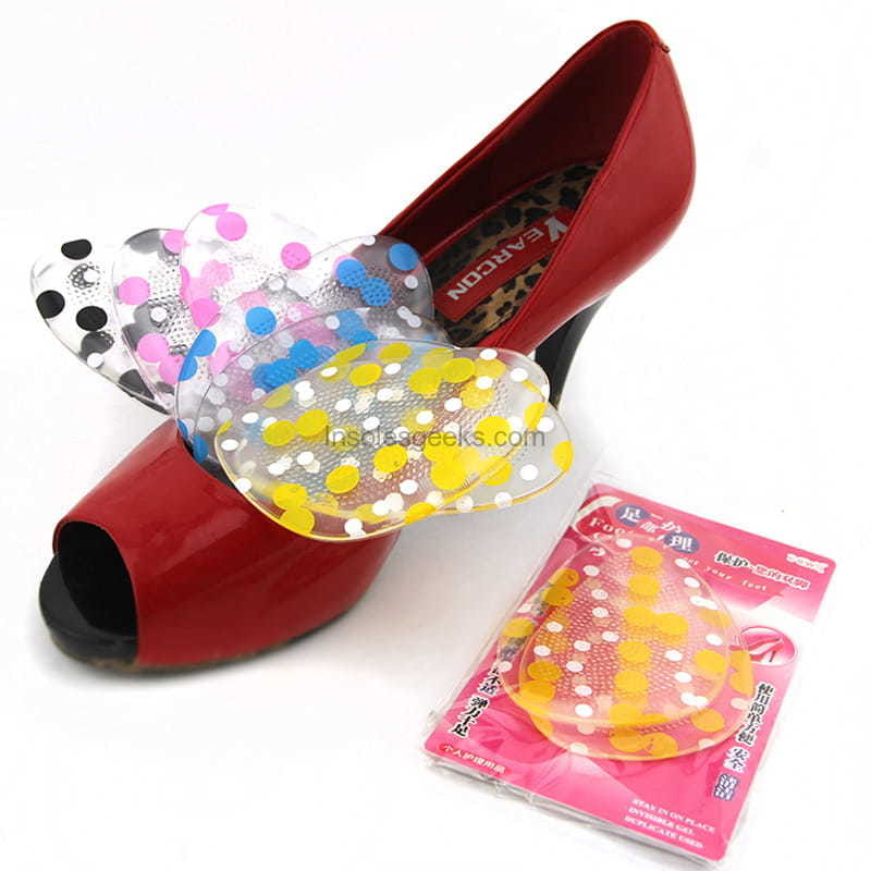 3 Pairs Transparent Silicone Ball Pad High Heel Shoes Insoles