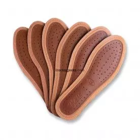 Brown Leather Insoles For Shoes