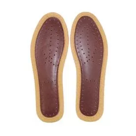 Men's Bamboo Leather Insoles Deodorant Shoe Inserts