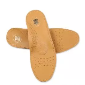 New Soft Arch Support Corrective Cowhide Leather Shoes Insoles