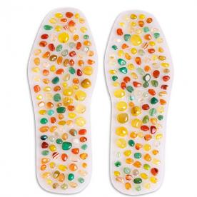 Natural Agate Gel Insoles Foot Massage Shoe Inserts Pad