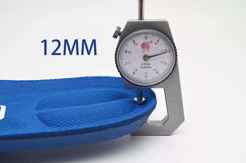 The heel thickness of New Balance insoles is 12mm.