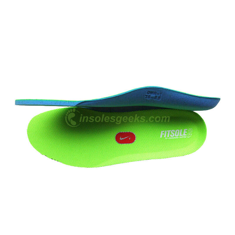 NIKE FITSOLE Ortholite Thick Insole Sport  Inserts Light Green