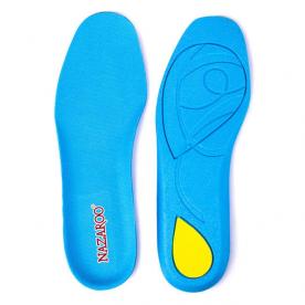 Comfortable Shock Absorption PU Insoles for Hikers Sky Blue