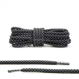 Black 3M Reflective Rope Laces