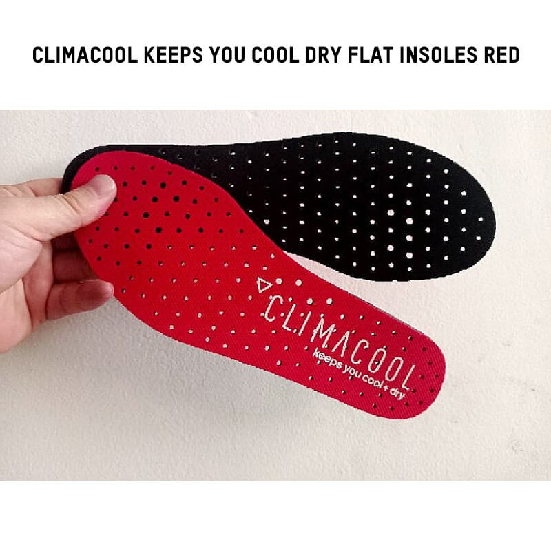 Climacool Keeps You Cool Dry Flat Insoles Red INS-82975