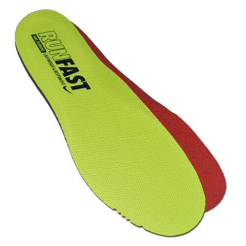 Comfortable Running RUNFAST Shoe Insoles for Men and Women Light Green/ Yellow